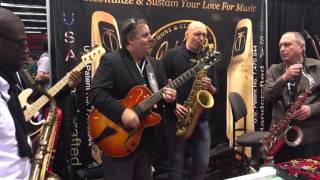 NAMM 2016 Jody Jazz stand sax jam day 1 - part 2