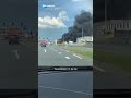 Grote brand bij Shell tankstation in Amsterdam