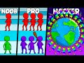 NOOB vs PRO vs HACKER en CROWD CITY NOOB vs PRO vs HACKER en CROWD CITY