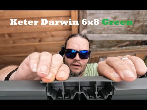 NEW SHED Build The Keter Darwin 6x8 Shed Green (NEW STYLE) Full Build