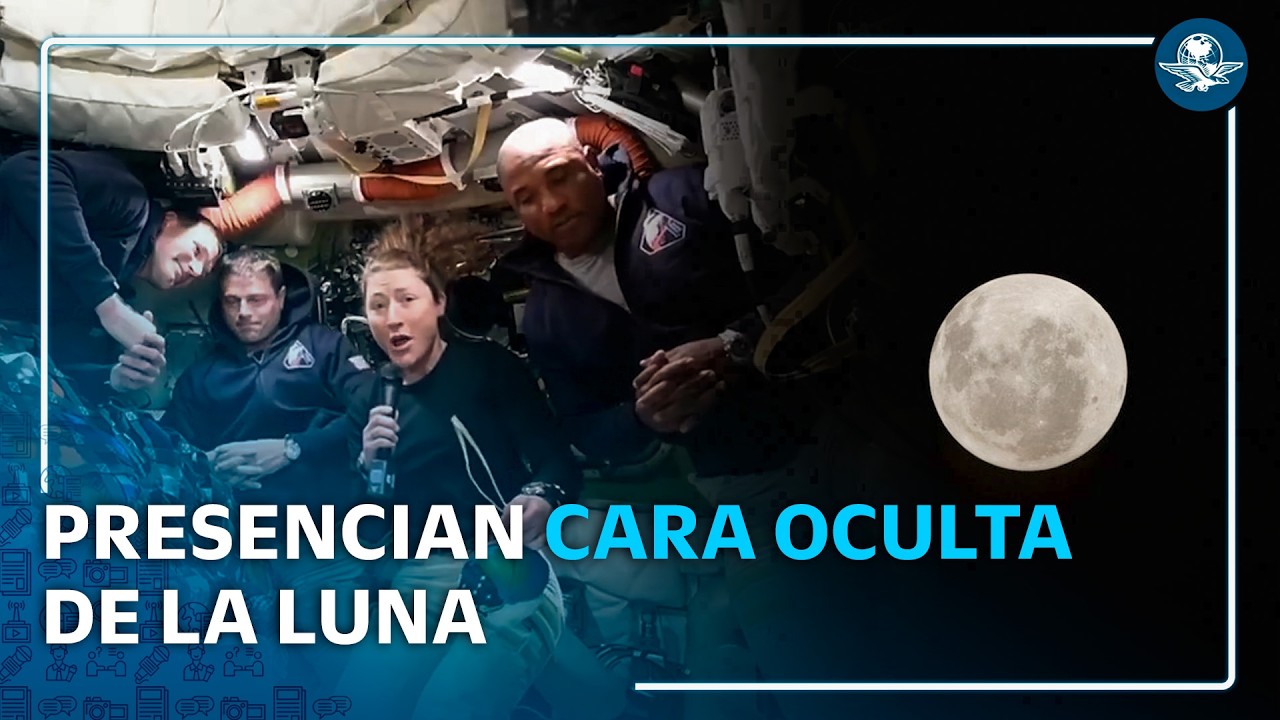 NASA Artemis II: tripulación observa la cara oculta de la Luna desde Orión