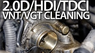 Cleaning VNT/VGT in 2.0D/HDI/TDCI Volvo Ford Peugeot Citroen