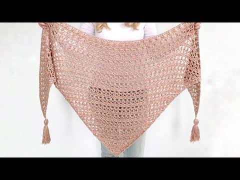 VINTAGE TULIP SHAWL - FREE CROCHET PATTERN