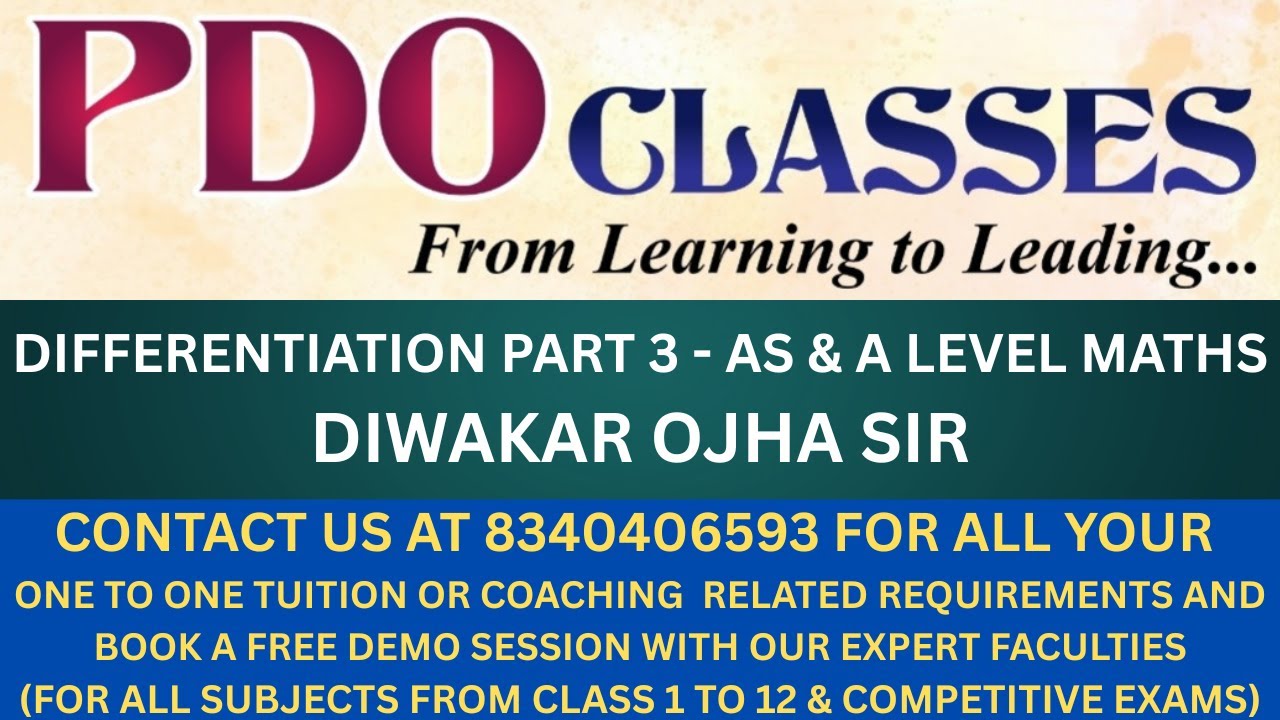 Differentiation part 3 | AS & A LEVEL MATHS | Exponential and Log function | GRADE 12 | DIWAKAR SIR