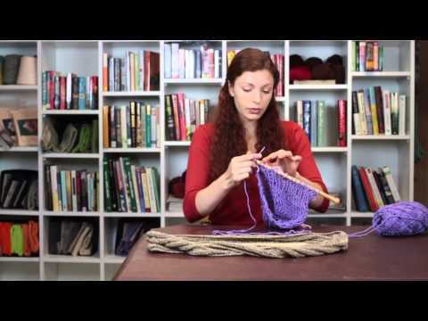 How to Connect Two Knitting Sections on an Infinity Scarf : Knitting Tips & Techniques