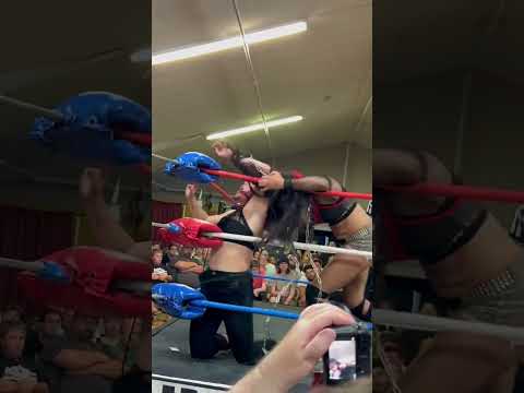 Delmi manhandles masha #wrestling #woman #shorts