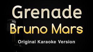 Grenade - Bruno Mars (Karaoke Songs With Lyrics - Original Key)