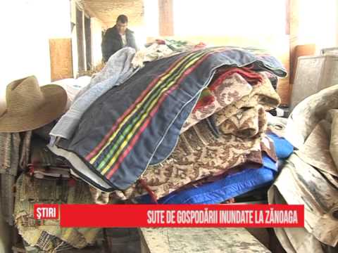 Sute de gospodării inundate la Zănoaga