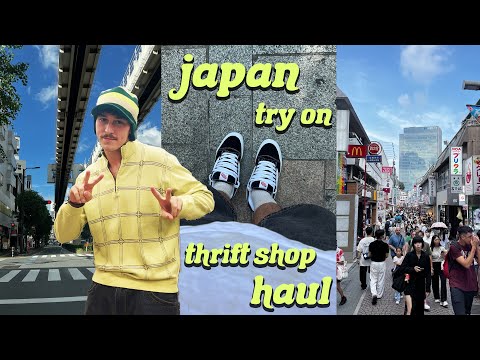 Vintage Thrift Shop Haul | Japan Edition 🇯🇵 | try on, get ready with me, GRWM, what I bought ✨