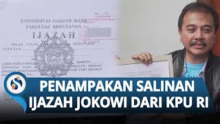 Penampakan Ijazah Jokowi yang Disebut Aneh Roy Suryo! Ini Salinan dari KPU untuk Pilpres 2014