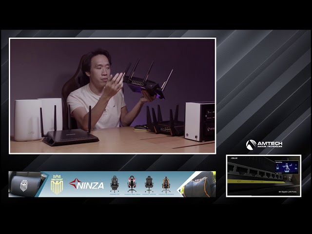 ASUS RT-AX88U (Gaming Router) Wifi AX6000 2 băng tần, router WiFi có thể mở rộng, Wifi 6 (802.11ax), AiMesh 360 WIFI Mesh, AiProtection, USB 3.1