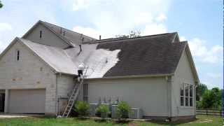 preview picture of video 'Roof Cleaning and Power Washing of a House and Tall Steep Composition Roof in Fulshear Texas.'