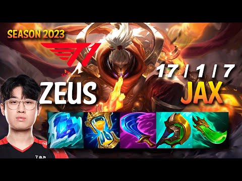 T1 Zeus JAX vs RENEKTON Top - KR Ranked