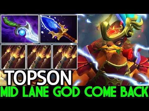 TOPSON [Pangolier] Mid Lane God Back to Ranked Game 7.22 Dota 2
