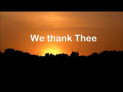 "We Thank Thee" by Jim Reeves with Lyrics
