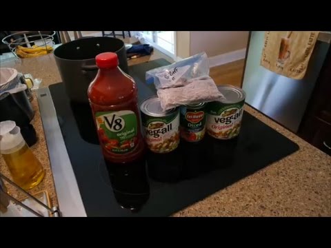 V8 VEGETABLE BEEF SOUP 5 MINUTE PREP