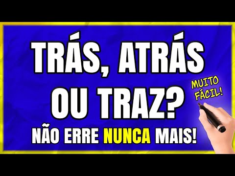 BACK, ATRÁS OR BRING? What are the Differences? Learn Now!