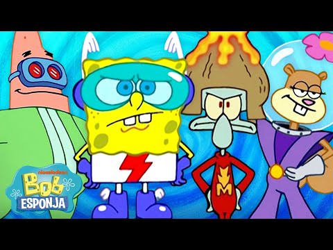 Bob Esponja | ¡50 minutos de las mejores alianzas de Bob Esponja! 🤝 | Español
