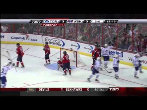 Bozak Goal - Leafs 4 vs Caps 3 - Nov 3rd 2010 (HD)