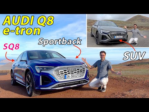 It’s a Q8! 😮 new Audi Q8 e-tron SUV vs SQ8 Sportback e-tron epic driving REVIEW 2023
