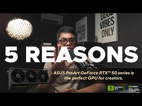 ASUS ProArt GeForce RTX 50 series with NVIDIA Studio makes your creative workflow faster