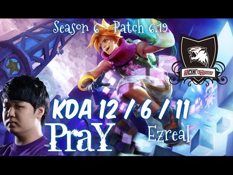 ROX PraY EZREAL vs TRISTANA ADC - Patch 6.19 NA Ranked | League of Legen