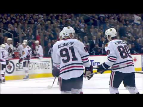 Game #1135 Chicago Blackhawks @ Winnipeg Jets 4-3 Highlights (29.03.2015)
