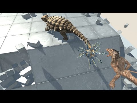 ANKYLOSAURUS Flail Tail Attack vs ALL UNITS Animal Revolt Battle Simulator