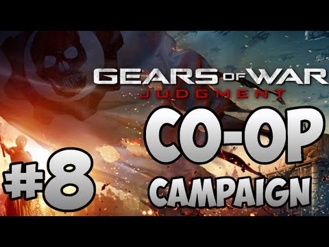 Gears of War Judgment Co-op Walkthrough w/Gearman & Friends Part 8 - The More the Merrier!