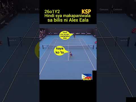 Alex Eala hinabol ang malayong palo ng kalaban.