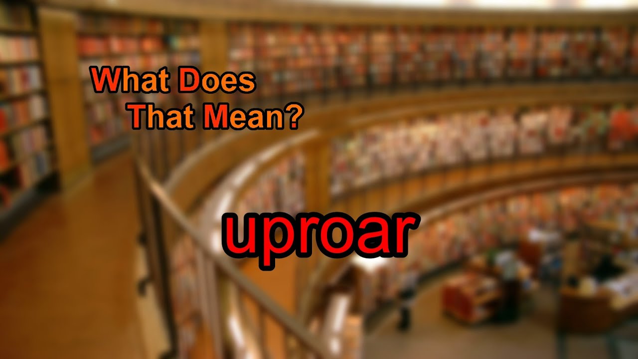 What does uproar mean?