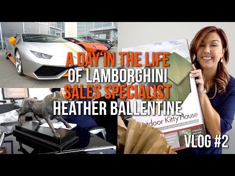 A Day in the life of Lamborghini Sales Specialist Heather Ballentine - Vlog #2