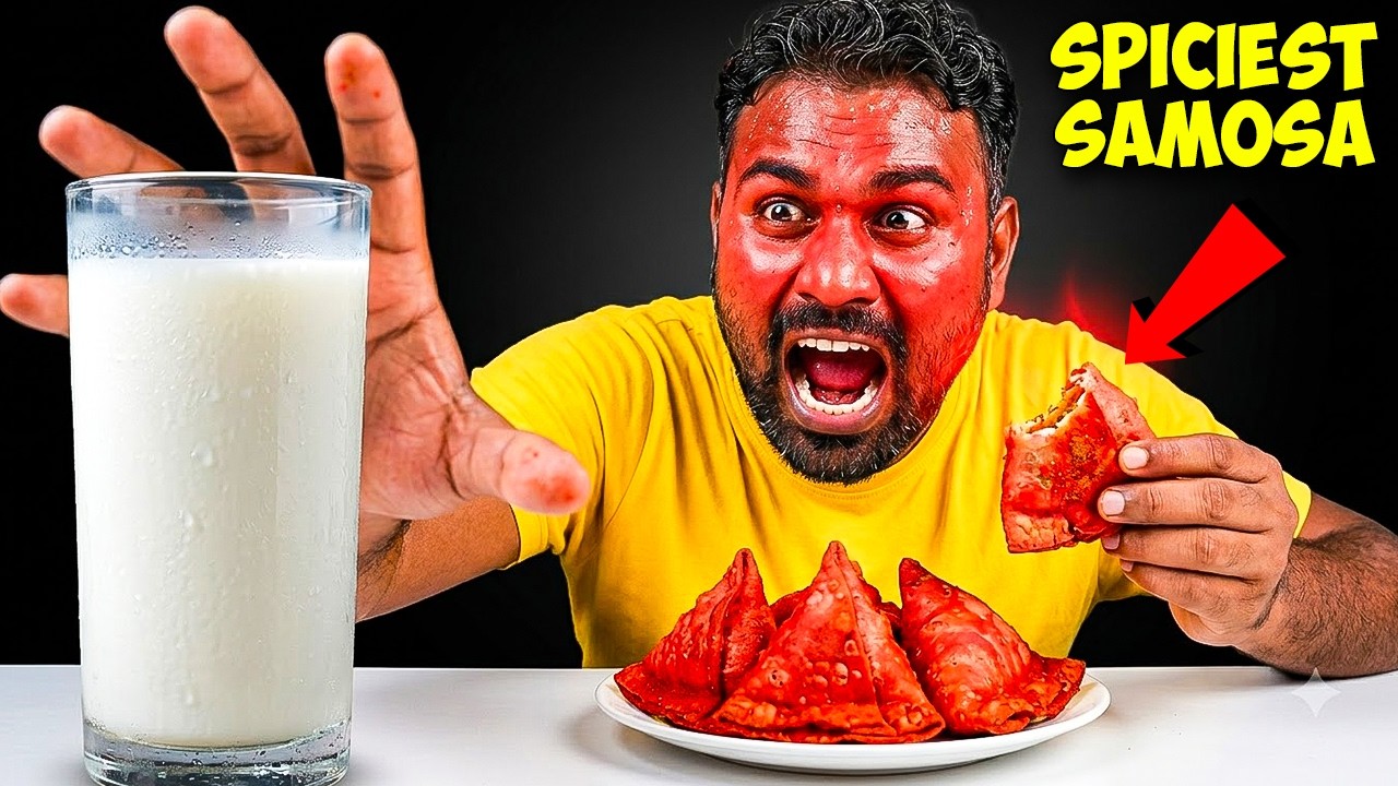 World’s Spiciest Samosa Eating Challenge! 🌶️ | Mad Brothers