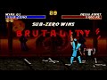 Ultimate Mortal Kombat Trilogy Genesis Sub Zero MKII Hardest No Continues
