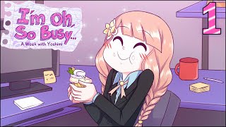 I'm Oh, So Busy (Visual Novel) - Part 1 | Flare Let's Play | Lovely Expressions from Yoshimi! 🍓
