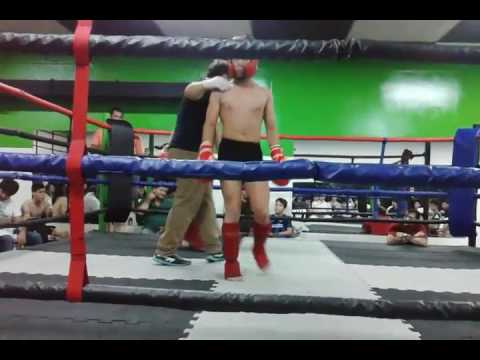 Primer round interclub utgard Tobías nardi (calzanegra) Sebastián Parra (shor azul) pelea sin fallo