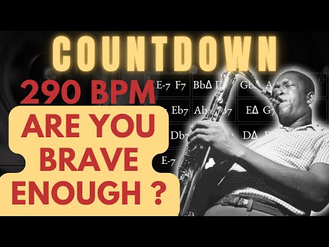 CountDown - J.Coltrane (290 BPM) - Backing Track | Fast swing edition