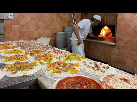 Roma Itália 4k - A melhor pizzaria de Roma que você deve visitar - Pizza Wood Fire - julho de 2022
