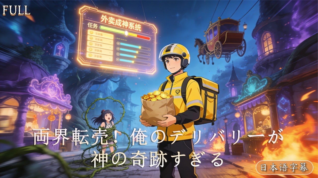 【全話】フードデリバリーの神システムに縛られた私は、異世界で食べ物を配達し、美しい少女たちを救うために金を稼ぐ。