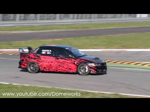 Spitting Flame! Mitsubishi Lancer Evo VII 600cv Time Attack Monza 2015