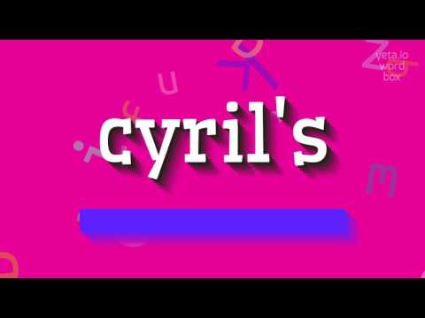 How to say "cyril's"! (High Quality Voices)