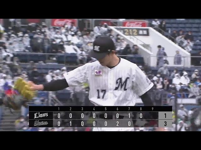 【8回表】本拠地初勝利へ!! マリーンズ・佐々木朗希 8回13奪三振1失点の好投!! 2022年4月3日 千葉ロッテマリーンズ 対 埼玉西武ライオンズ