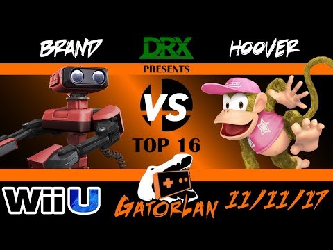 GatorLan Fall 2017 - Top 16 Winners - Brand (Rob) vs. Hoover (Diddy Kong) - Smash 4 - Wii U