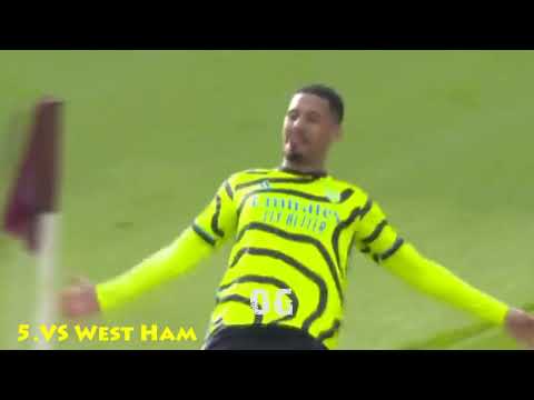 William Saliba All 5 Goals for Arsenal