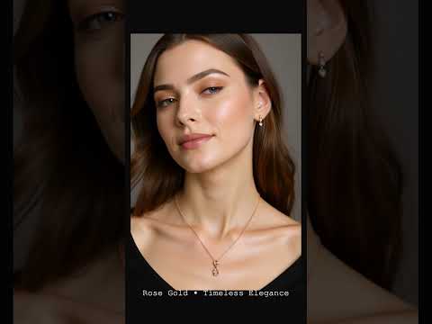Infinity Diamond Pendant Necklace in Rose Gold