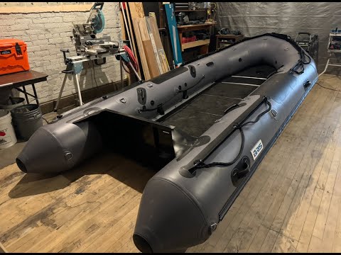 The 2024 BRIS PRO BFA450 14.5' INFLATABLE BOAT WITH ALUMINUM TRANSOM BUILD VIDEO #1