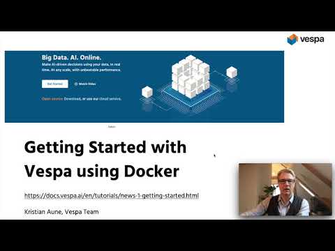 Getting Started with Vespa (open source big data serving engine) using Docker