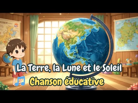 🌍☀️🌙 La Terre, la Lune et le Soleil – Chanson éducative pour enfants