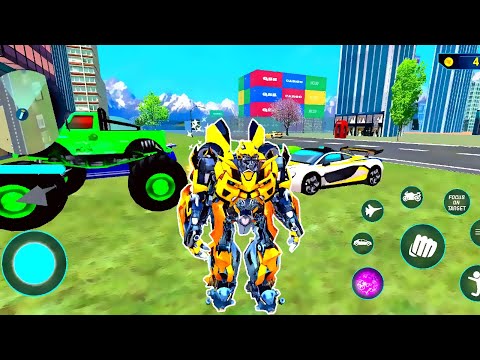 Optimus Prime Jet Robot Car Transformation :Robot Car Games- Best Android IOS Gameplay