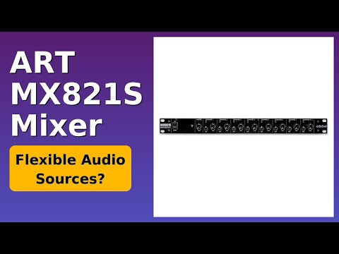 ART MX821S Live Studio 8 Channel Rackmount Mixer image 5